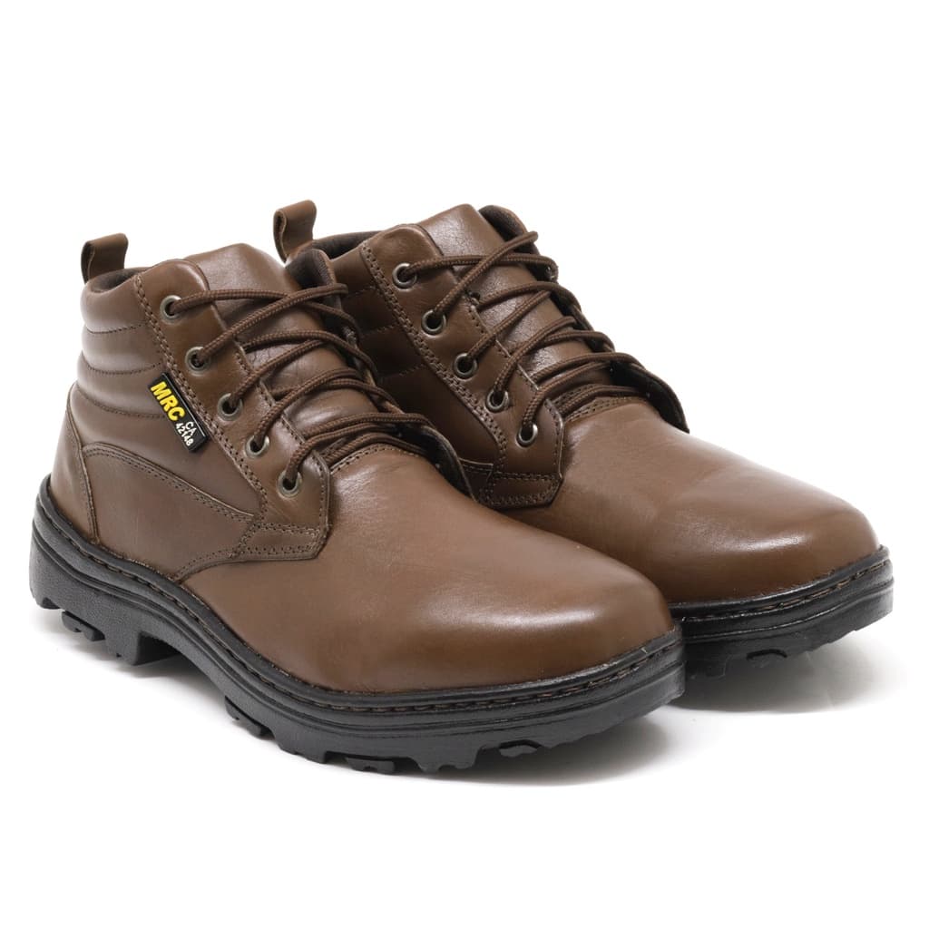 Bota de Segurança com CA de Couro Premium Legítimo Sola Borracha Bico PVC CallShoes