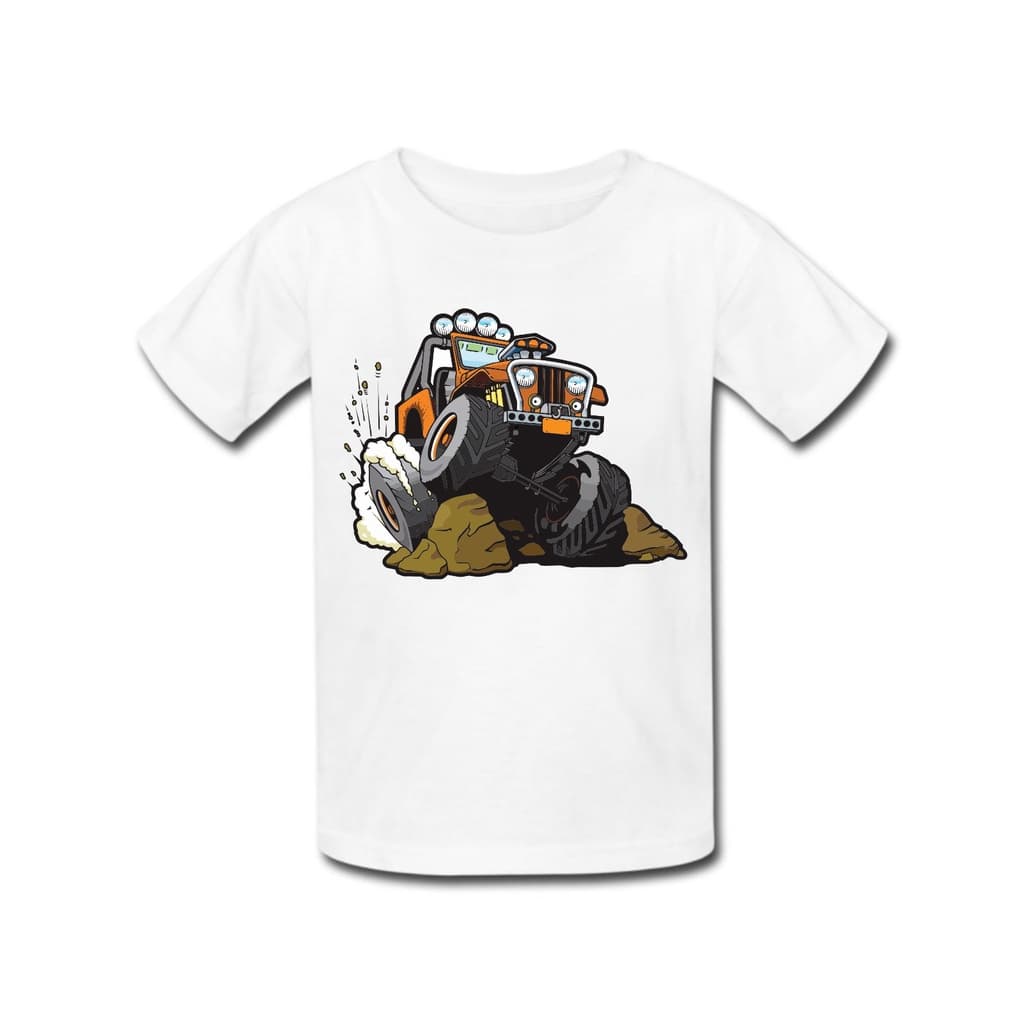 Camiseta Infantil Carro Trilha Troller Jeep Estilo de Vida