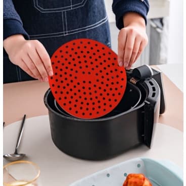 Tapete Protetor De Silicone Para Fritadeira Air Fryer Redondo e quadrado