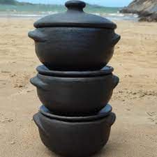 PROMOÇÃO - Kit com 03 Panelas de Barro Capixaba 1 Litro - Festa\Buffet\Aniversário\Almoço