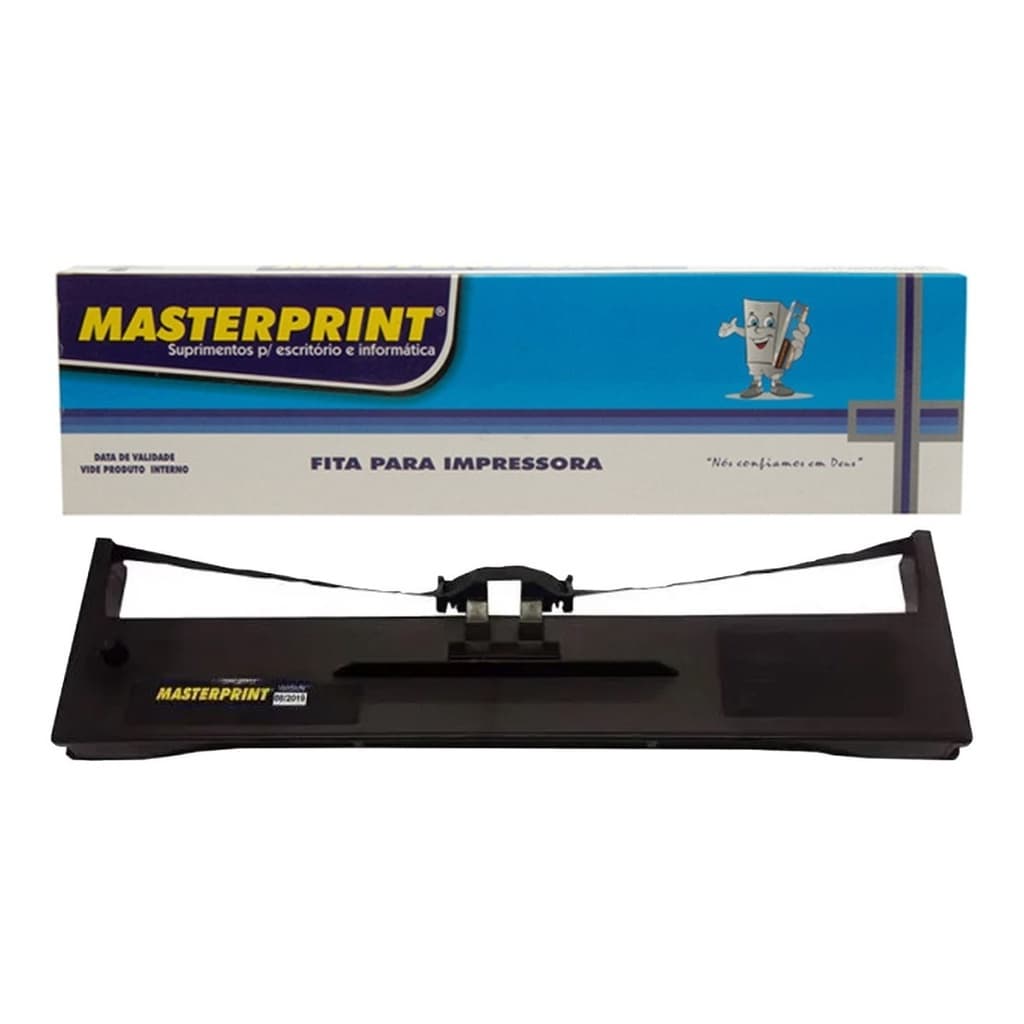 Fita Masterprint Compativel Para Impressora Epson FX890 LQ590 Caixa 1 unidade 13mm x 12m