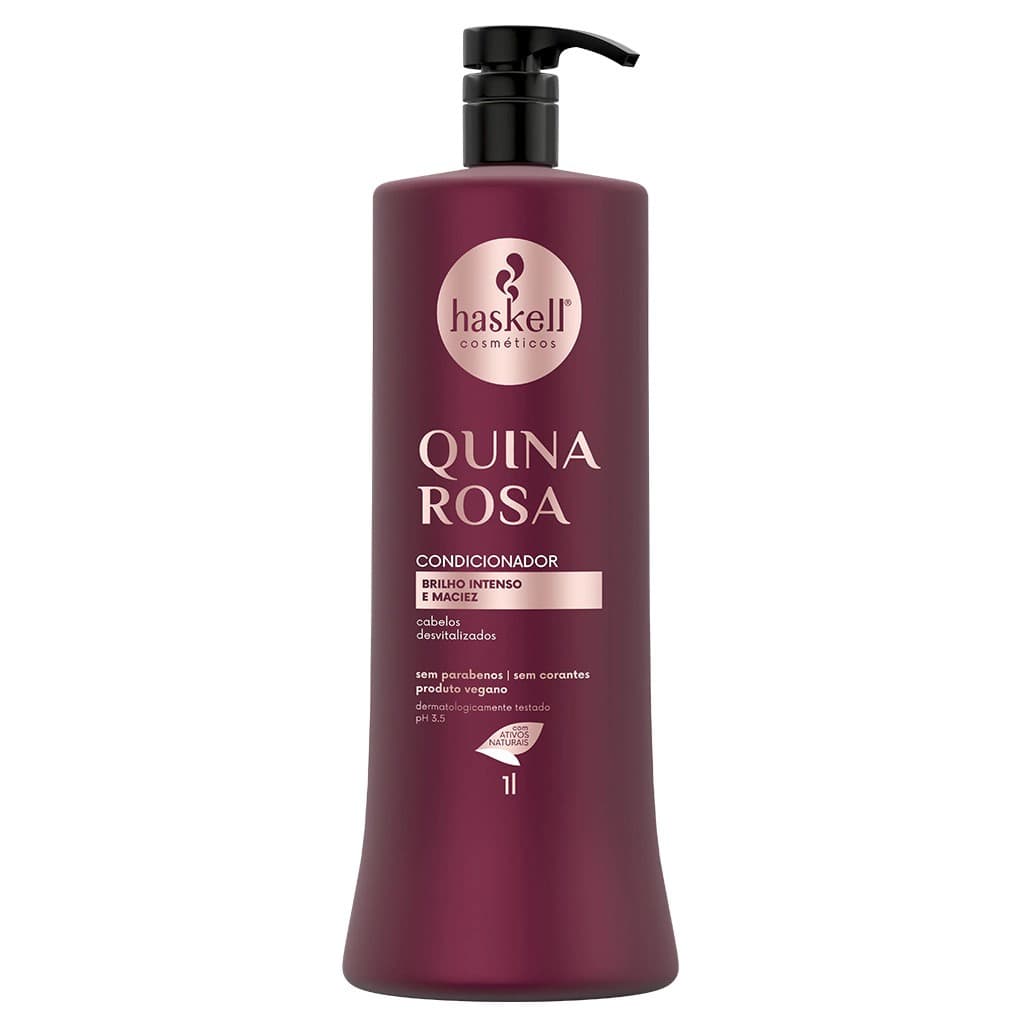 Condicionador Haskell Quina Rosa - Brilho Intenso e Maciez