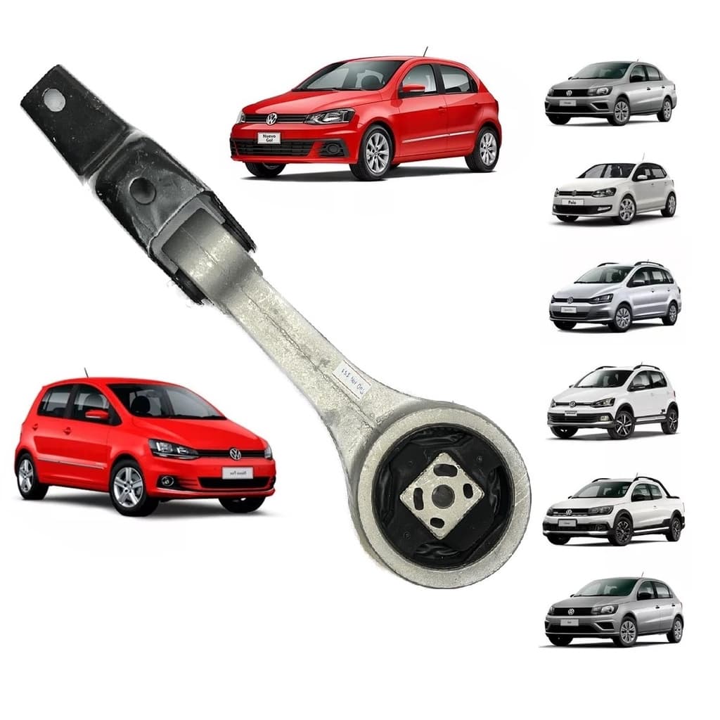 Coxim Traseiro Inferior Do Cambio Com Suporte Gol Fox Saveiro Polo Voyage Spacefox Crossfox