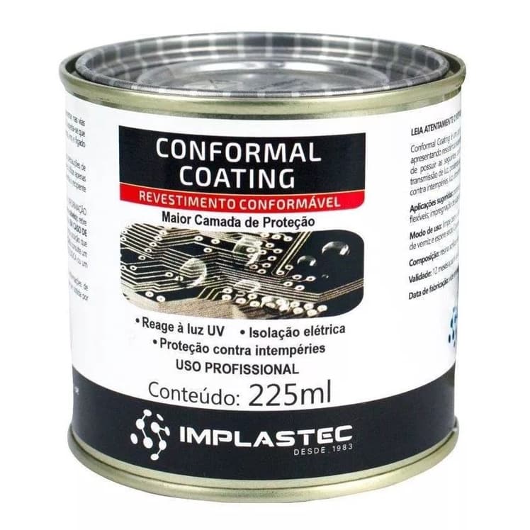 Verniz Protetivo Revestimento Conformável Conformal Coating 225ml Implastec