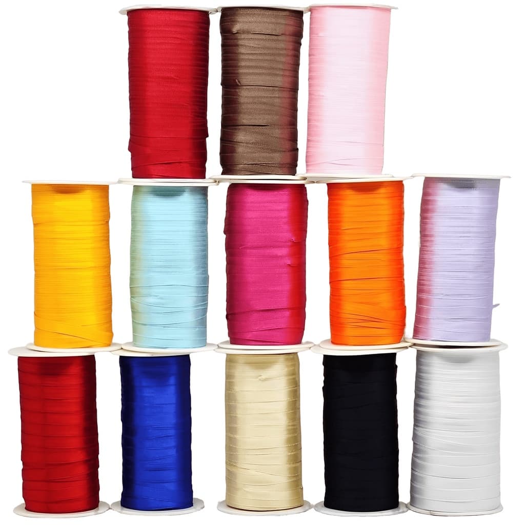 Fita de Cetim Lisa - 7mm/100m - Diversas Cores