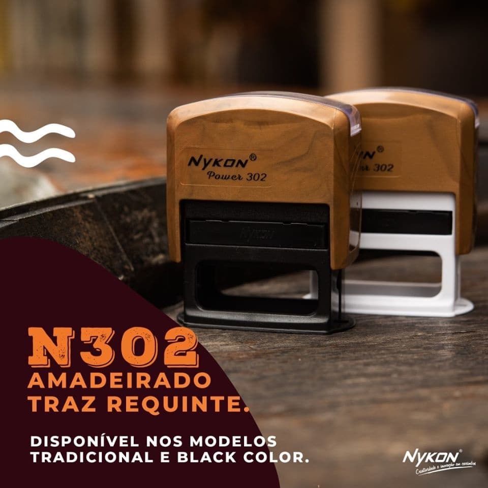 Carcaça Nykon 302 - medida 14x38mm - SEM PERSONALIZAÇÃO