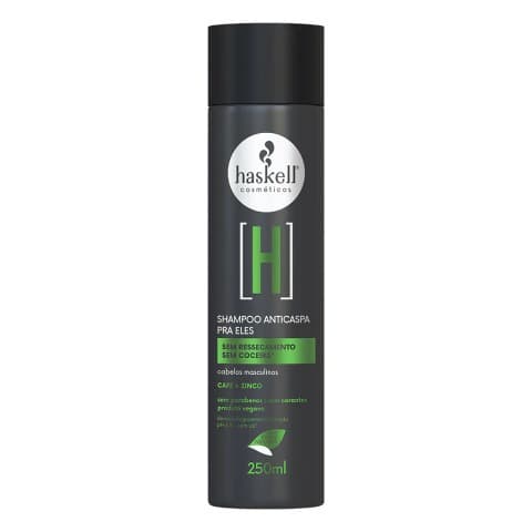 Shampoo Haskell Anticaspa H 250ml - Para Eles Cabelos Masculinos