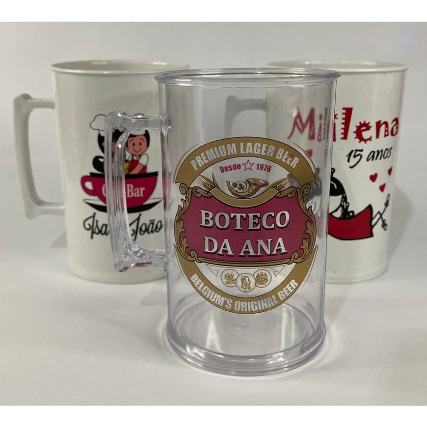 kit 20 canecas de chopp acrilica personalizadas