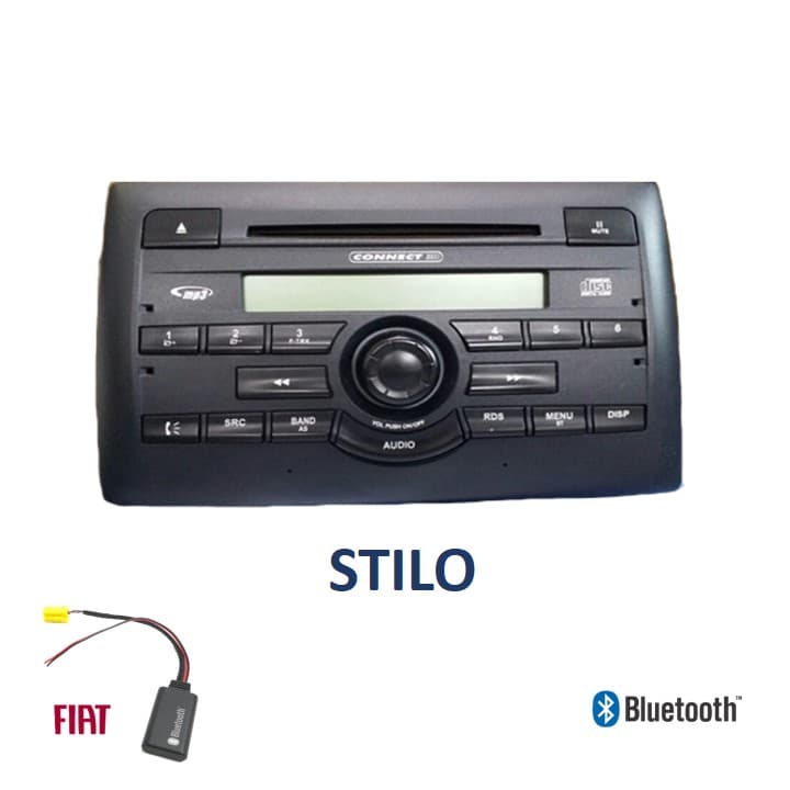 Interface Bluetooth Fiat Stilo radio original com chave de remoção