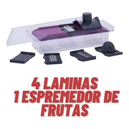 Mandolin Corte Legumes Frutas Multifuncional Com Dispenser Paramount