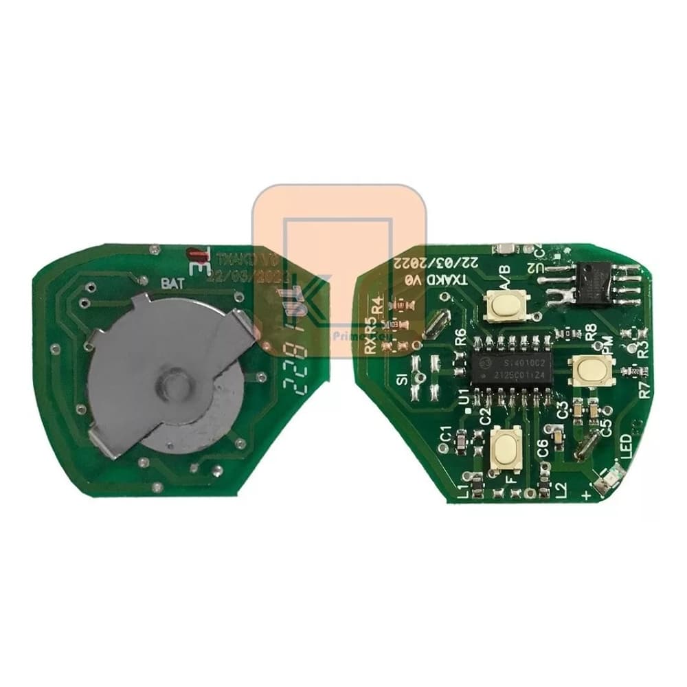 Placa Comando para Chave Controle Toyota Corolla 2009 2010 2011 2012 2013 2014