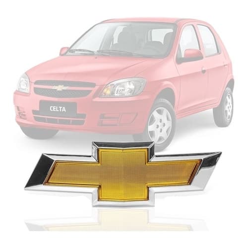 Emblema Grade Frontal Celta 2011 2012 2013 2014 2015 2016 Dourado Prisma 2011 5196D