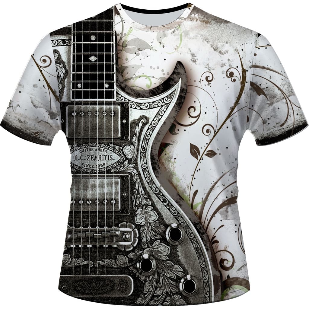 Camisa Casual Guitarra Musica Arabesco 978-1