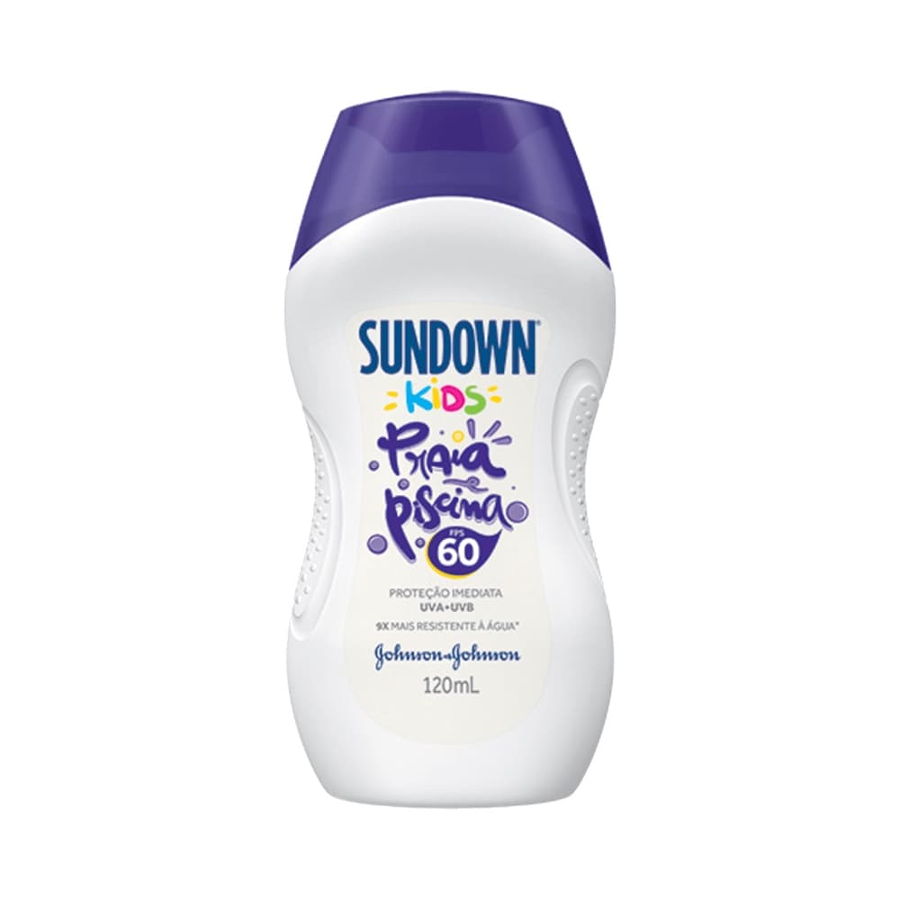 PROTETOR SOLAR CORPORAL INFANTIL SUNDOWN KIDS PRAIA E PISCINA FPS 60 COM 120ML