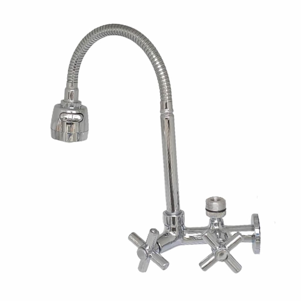 2163 MVS Torneira em METAL Gourmet Parede Filtro 1/4" ou Máquina Lavar 3/4" (LAVA LOUÇA) ALTA VAZÃO