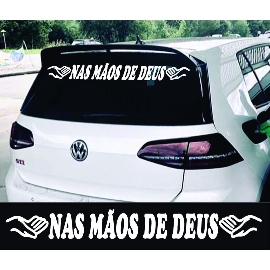 Adesivo De Para-brisa Cristão Nas Mãos De Deus Carro Tuning
