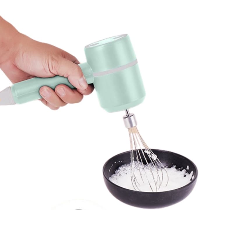 Batedor Elétrico De Ovo Com Mixer Ferramenta De Cozinha De Aço Inoxidável - AS