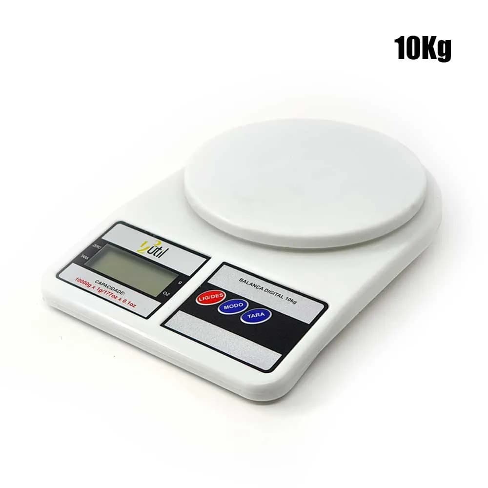 Balança de Cozinha Digital 10kg Coziha inteligênte Dieta fácil Casa