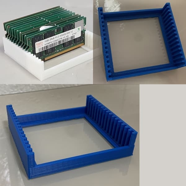 Suporte Rack Contêiner para Guardar Organizar Memória Ram Notebook Case pra 16 memórias