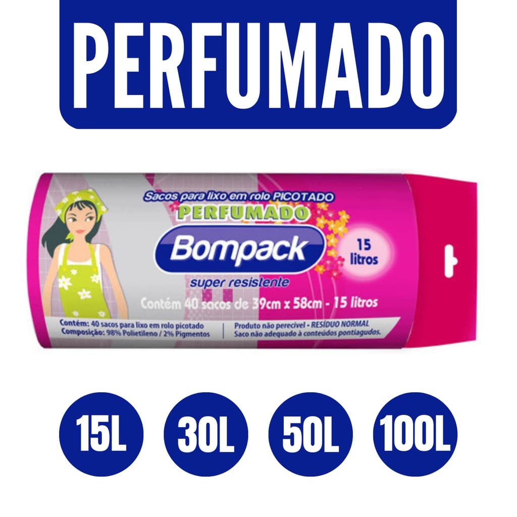 Saco de Lixo Perfumado Anti Odor Pia Banheiro Cozinha Sacos de Lixo Cheiro