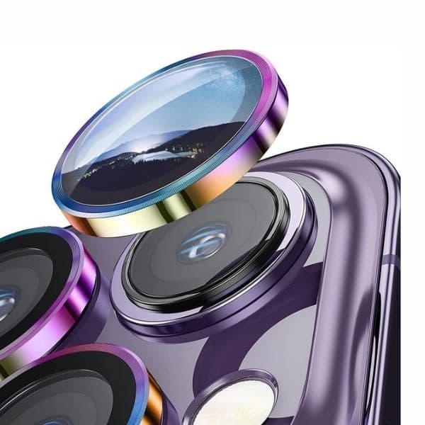 Kit 2X Pelicula Camera Lente Para iPhone 14 / 14 Plus - Protecao e Beleza Juntos