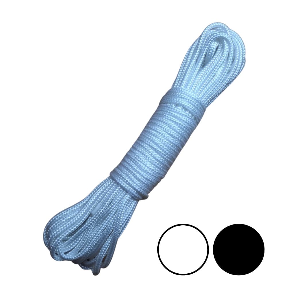 Corda Poliéster 4mm 10/15/20 metros - Varal Náutica Cargas Camping