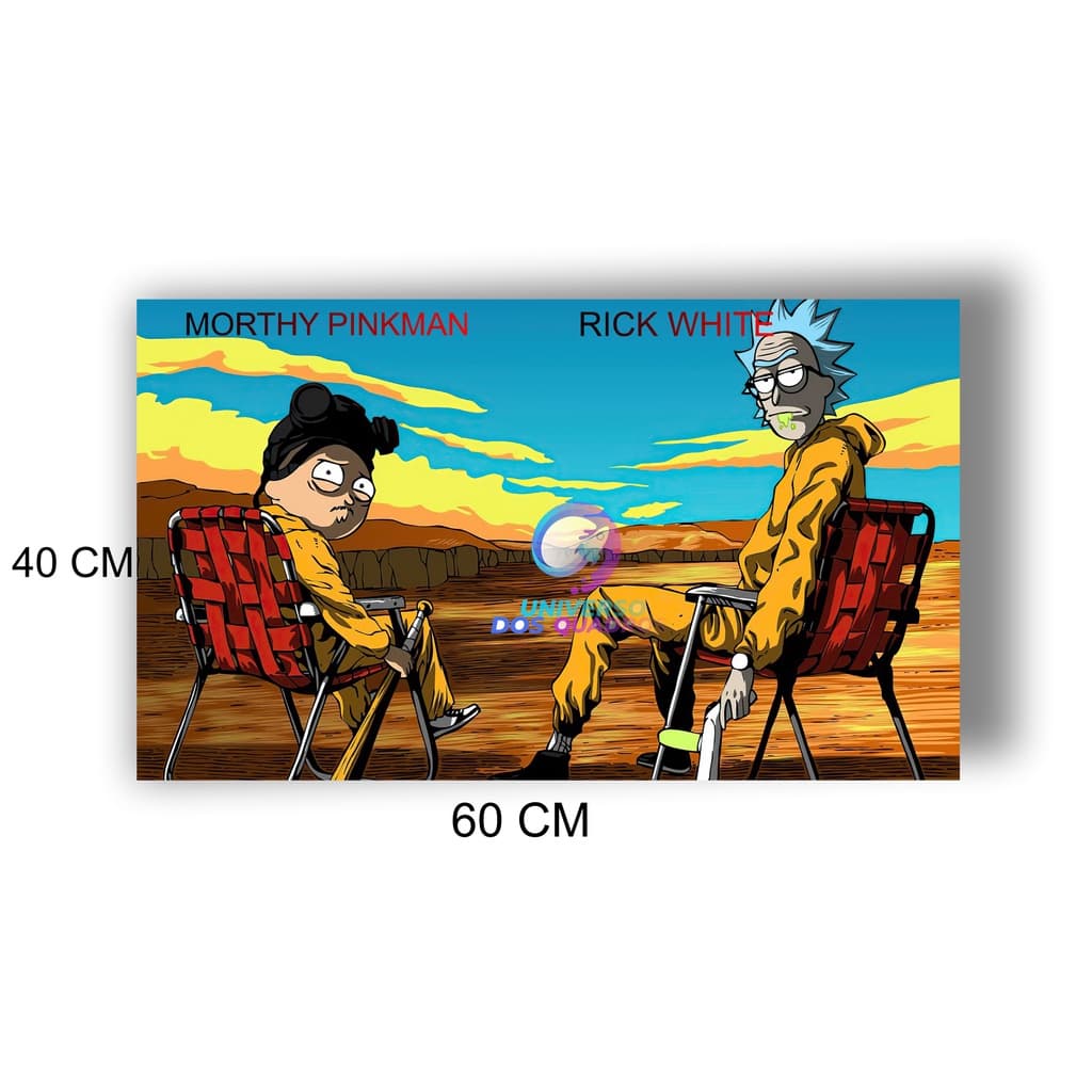 QUADRO DECORATIVO RICK MORTHY BREAKIN BAD