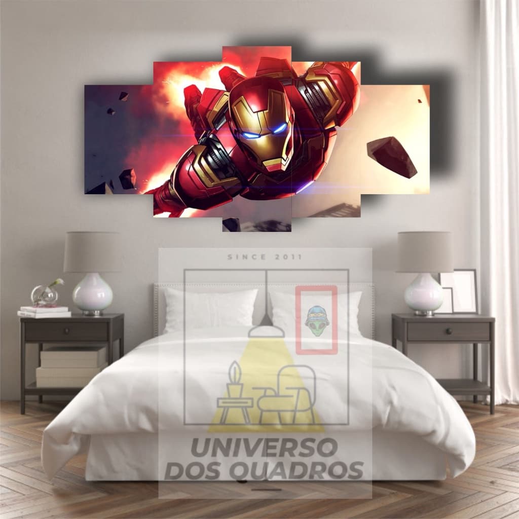QUADRO DECORATIVO HOMEM DE FERRO MARVEL