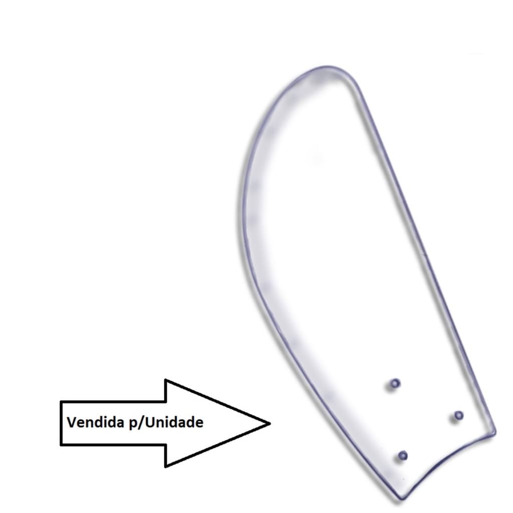 1unidade Pá Cristal acrílico transparente tubarão Venti Delta Ventilador de Teto New Cristal Light