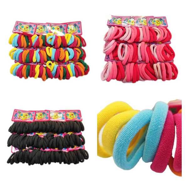 144 Pçs Elástico  Mini Rabicó Xuxinhas Prendedor De Cabelo