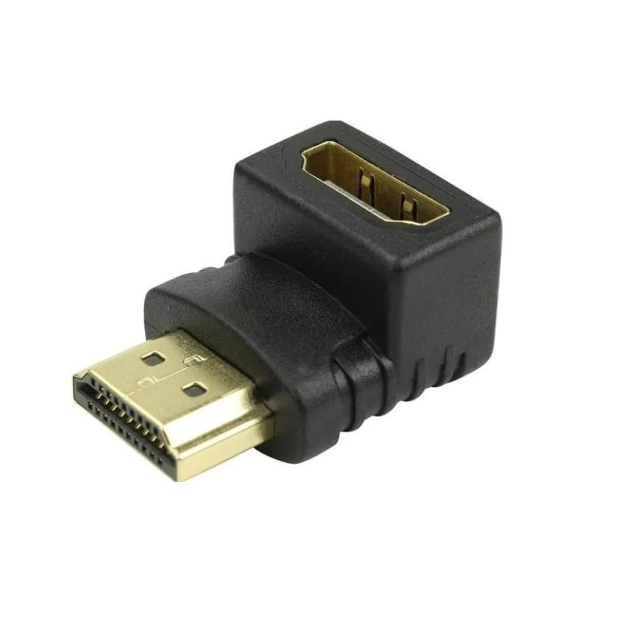 Adaptador Hdmi 90 Graus Em L Macho X Fêmea 1.4 P/ Tv Parede