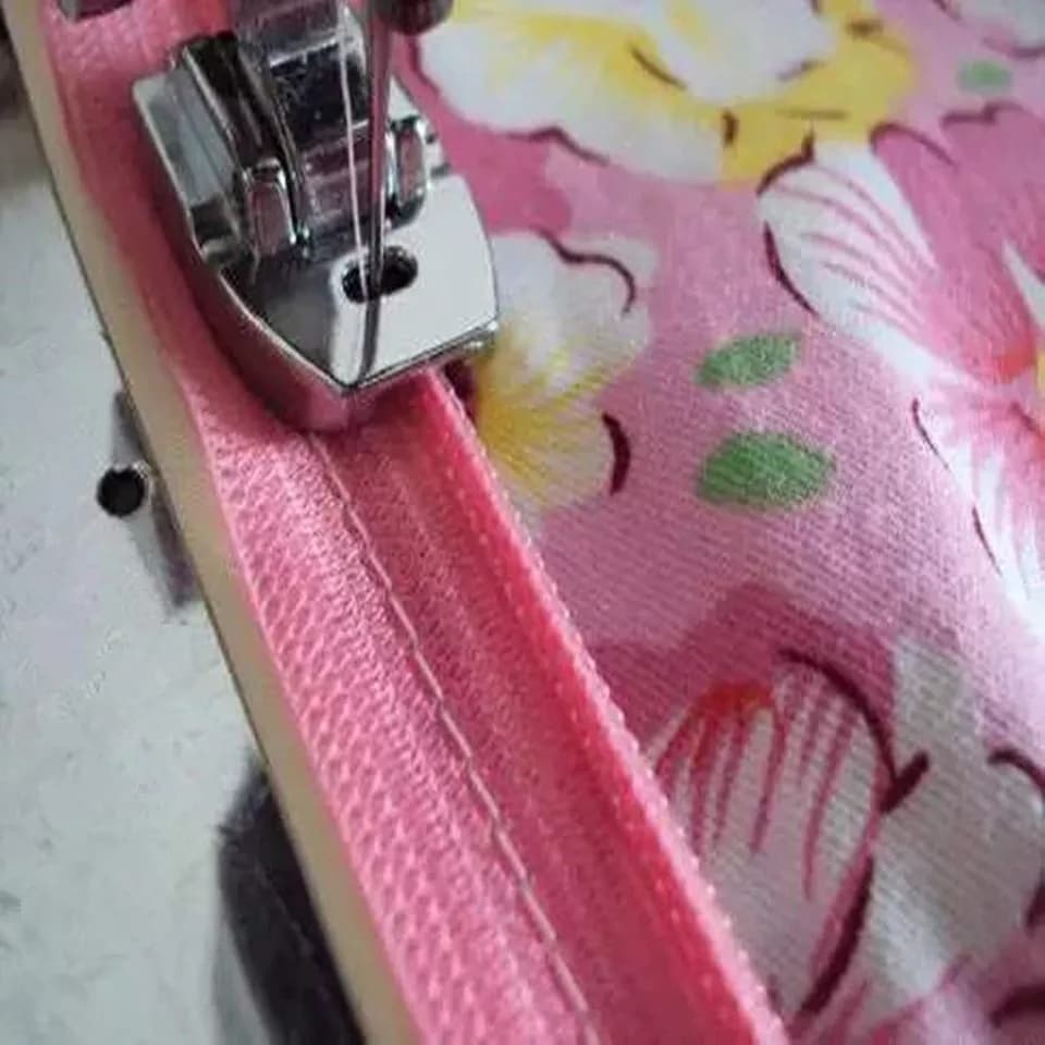 Calcador de Zíper Invisível Sapata Acabamento Oculto Perfeito Profissional Pé Sapatilha Metal Máquinas Costura Doméstica