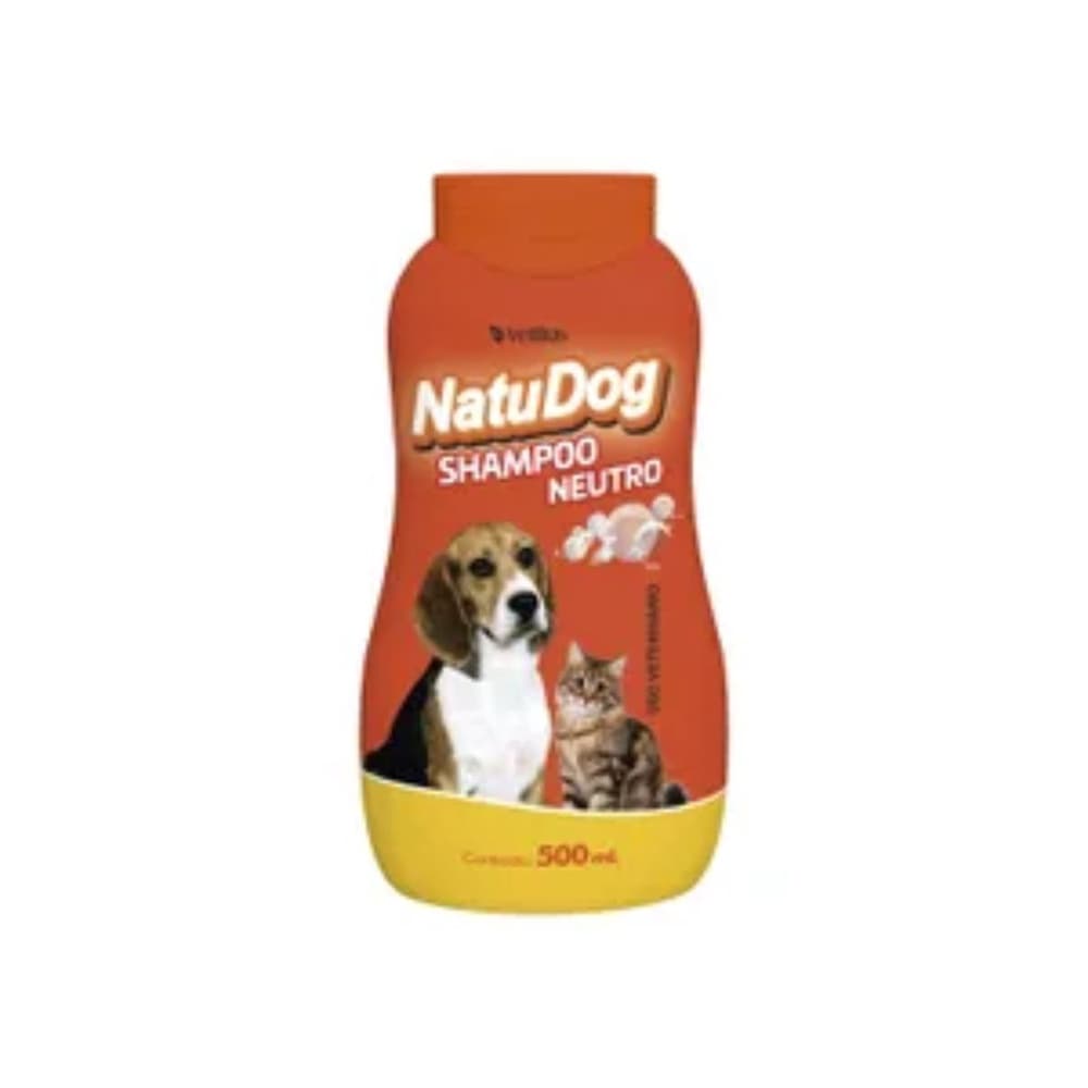 Shampoo Neutro Natu Dog para Cães e Gatos Vetbras 500ml