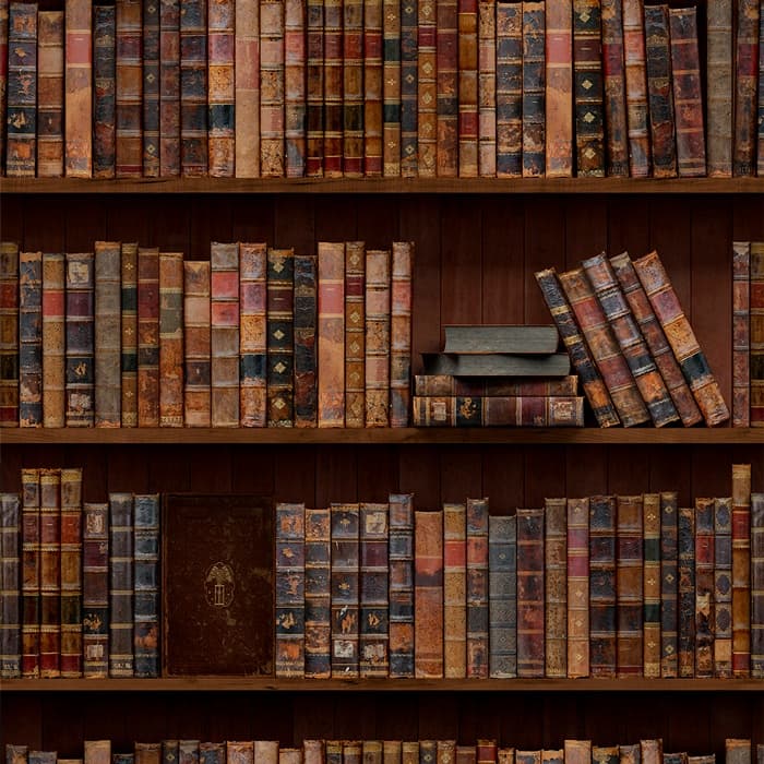 Papel De Parede Adesivo Biblioteca Acervo De Livros Sala Quarto Escritório Decoração Casa