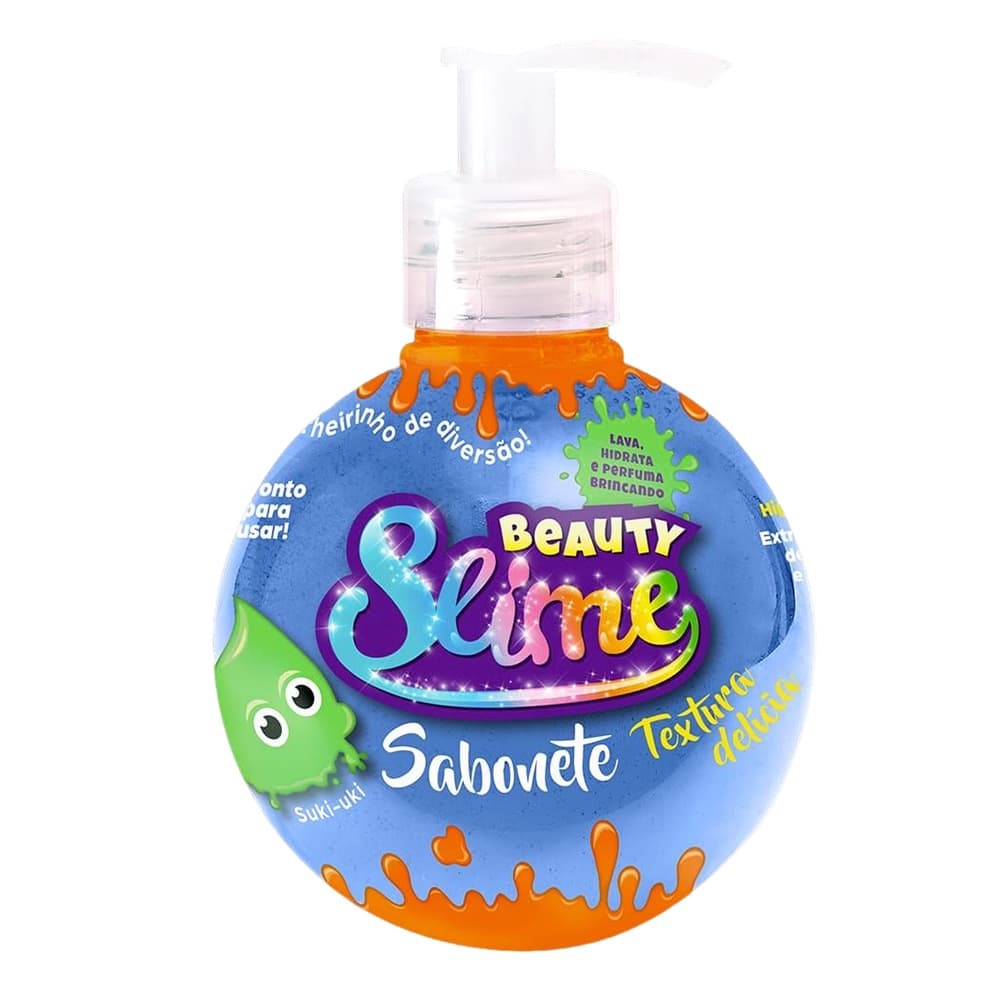 Sabonete Líquido Infantil Azul Neon Diversão Beauty Slime
