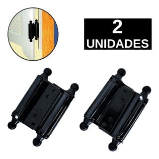 Kit Dobradiças Vai E Vem 2 Pçs Portas, Bang Bang, Faroeste 3" polegadas
