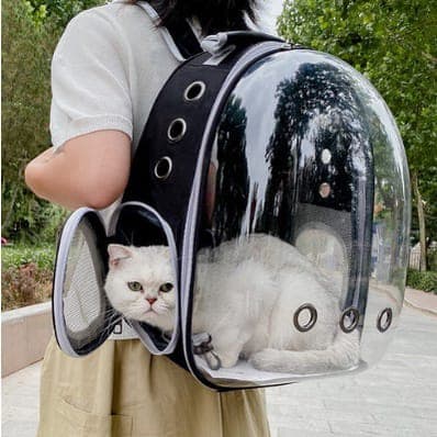 Mochila Pet, Cães e Gatos Visão Transparente, Panorâmica em Acrílico  REF,  3908- HD