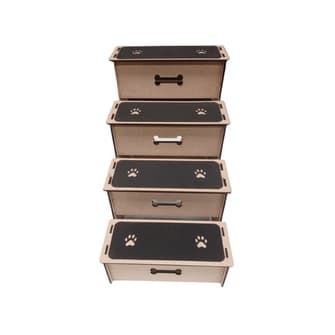 Escada  Pet 4 Degraus para subir descer cama sofa
