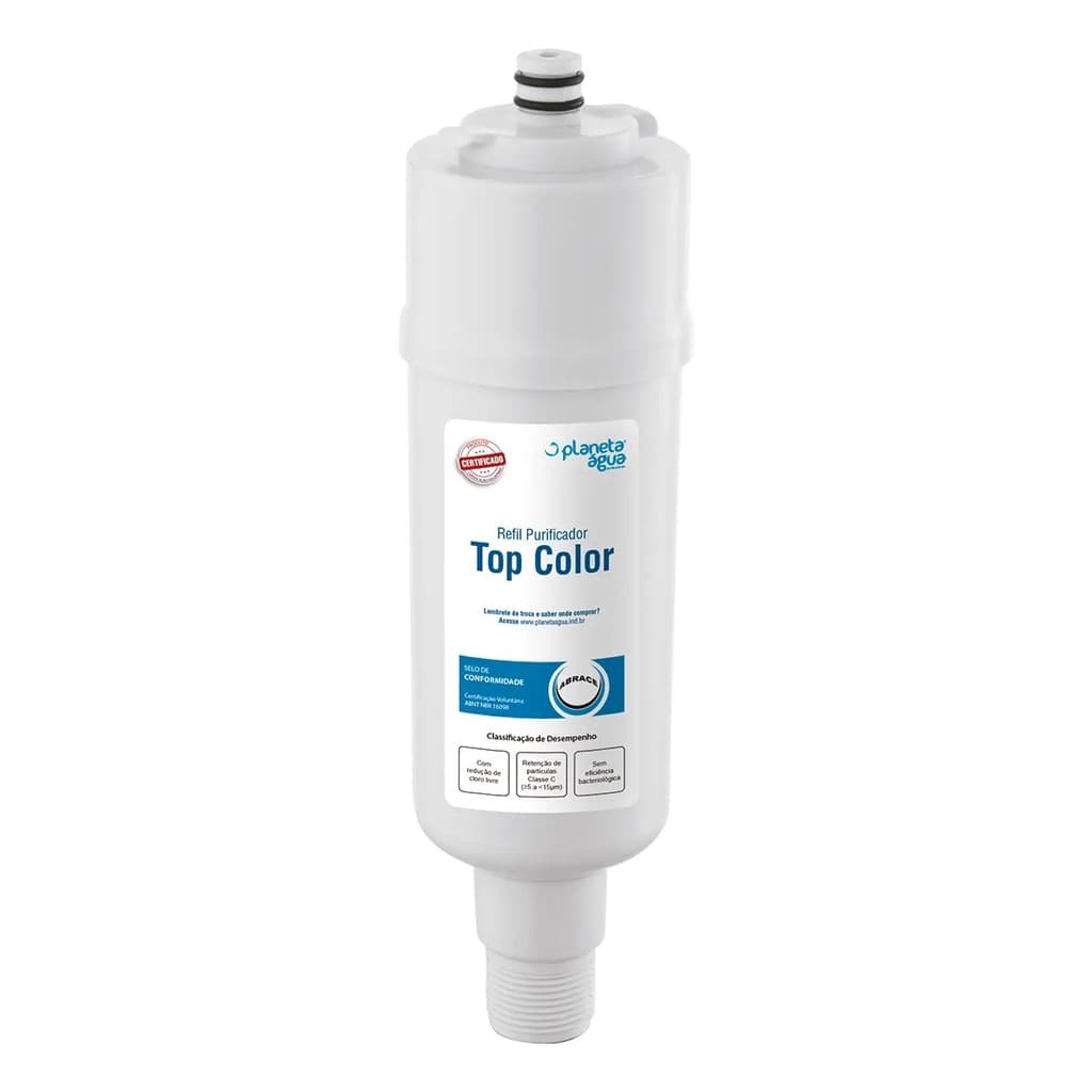 Refil Filtro Planeta Água Top Color para Purificador de Água Colormaq - Compatível  P