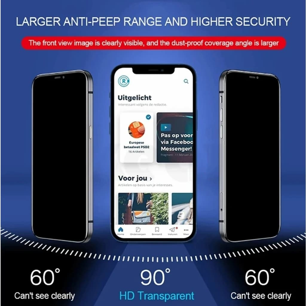 Película Cerâmica Hidrogel Privativa Matte Anti-Spy Flexível iPhone 11 12 XR 7 8Plus