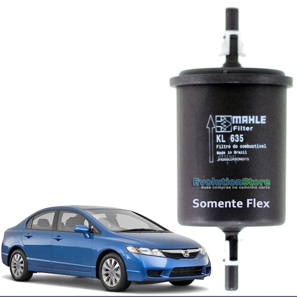 Filtro De Combustível New Civic Flex 2007 ao 2011 | Mahle Metalleve KL635