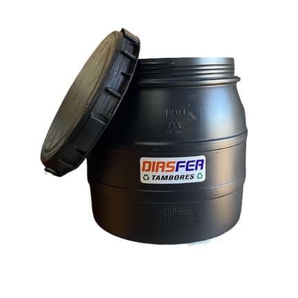 Bombona Tambor Barrica 120 Litros NOVA Tampa de Rosca com Vedação Armazenador de Ração Fermentador de Cerveja