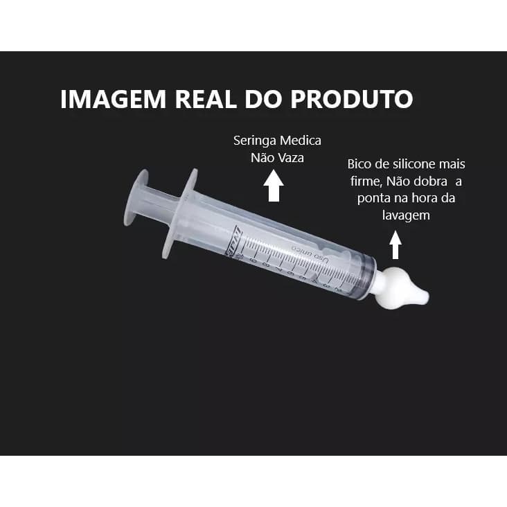 Seringa Aspirador Nasal - Com Ponta de Silicone