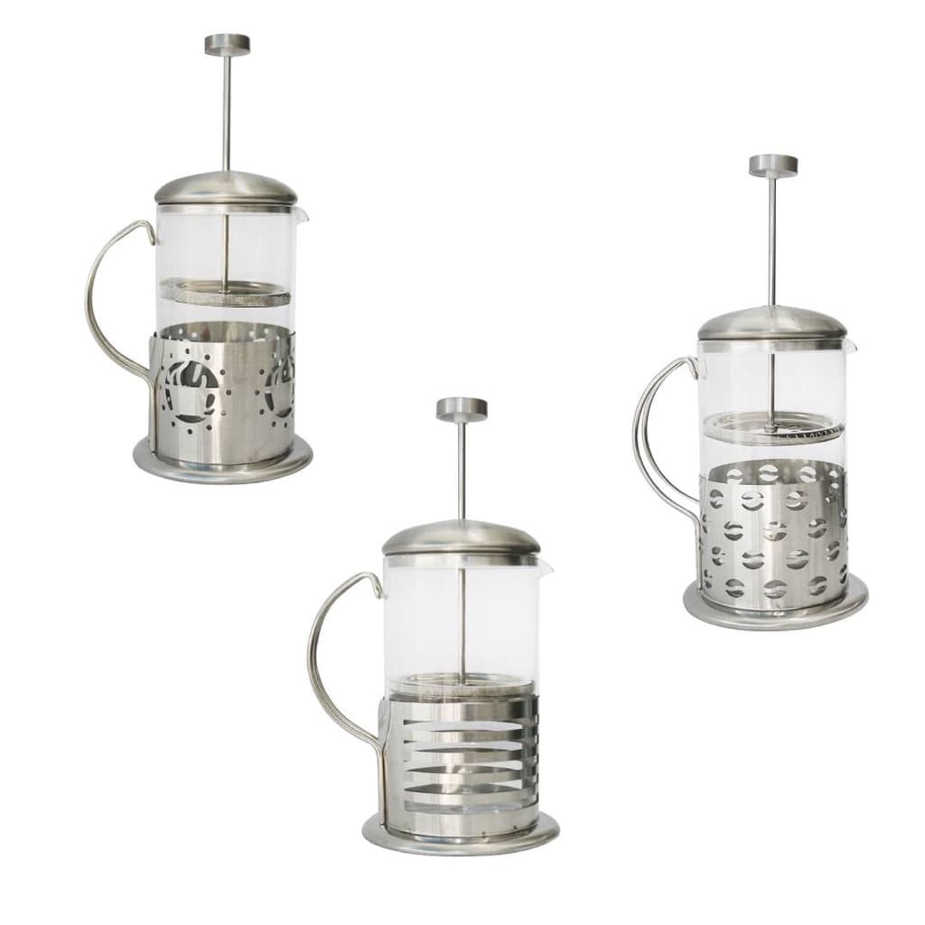 Cafeteira Francesa Cremeira de Inox 8,5cm x 18cm - 350ml
