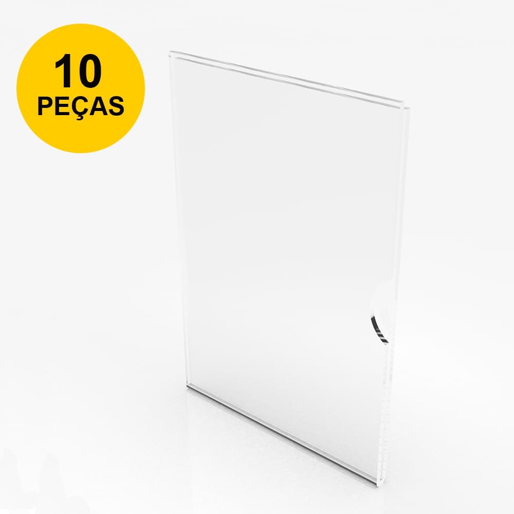 Display Etiqueta Porta Preço Modelo U 10x8cm - 10 Peças