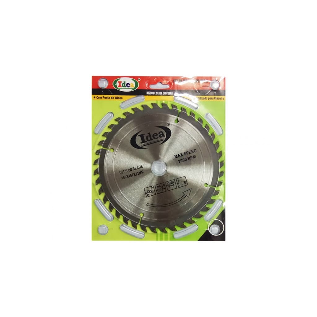 Lâmina Serra Disco Videa 40 Dentes Circular Flex 20x180mm Ideal Para Madeira Forro E Comprensado