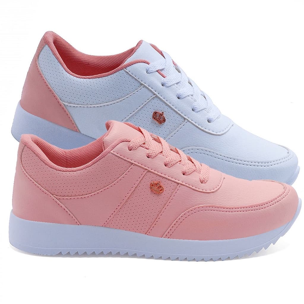 Kit 2 Pares Tênis Casual Feminino FXB Conforto Leve Macio 2217