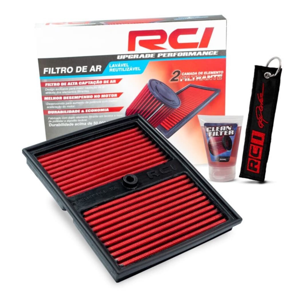Filtro De Ar Esportivo Up Tsi Race Chrome Rci150 Ate 5 Cv