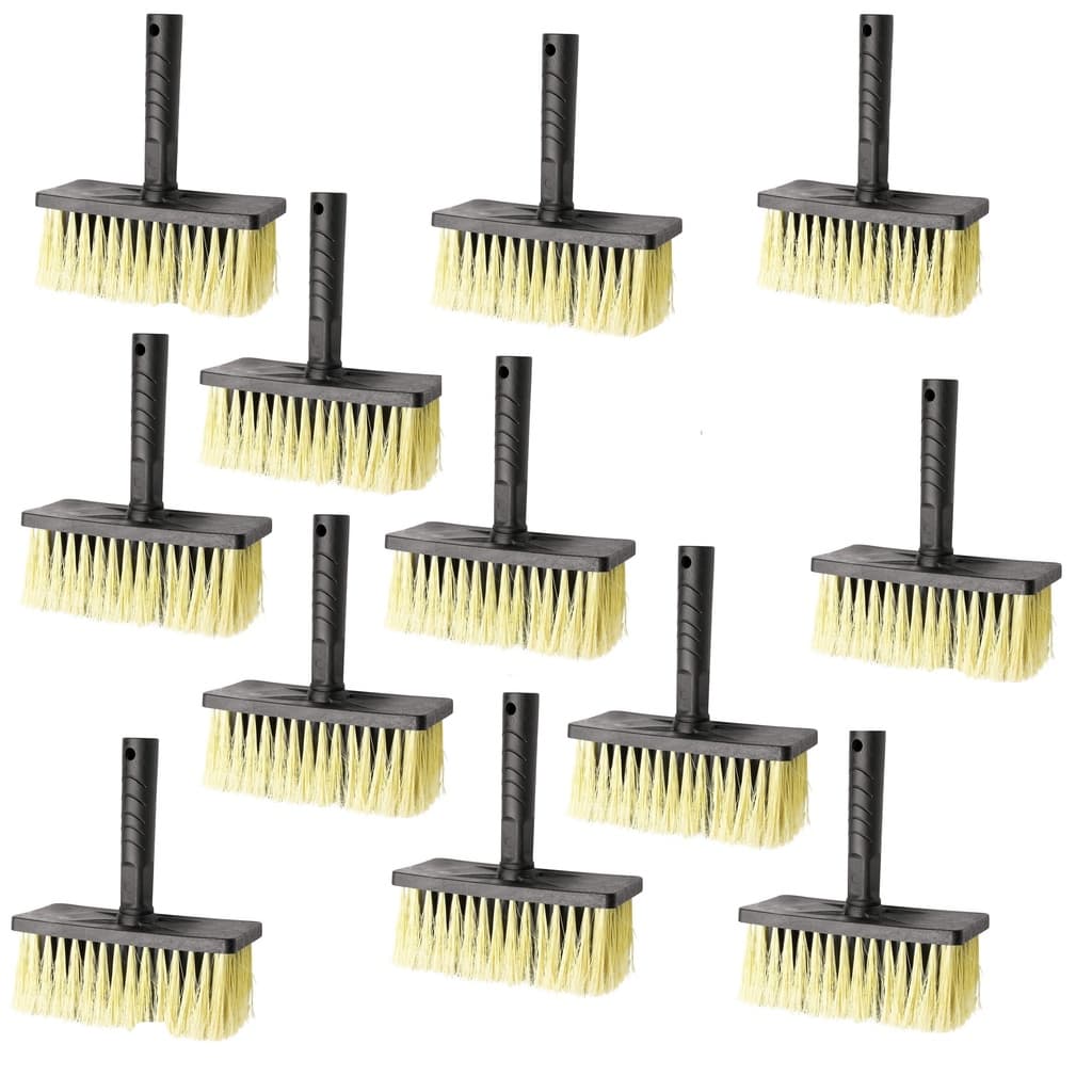 Kit 12 Broxas P/ Pintura 7,6x18 Pedreiro Retangular Limpeza Roma