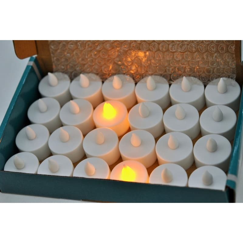 Kit 24 Velas Eletrônicas Led Amarela + Baterias já inclusas!!